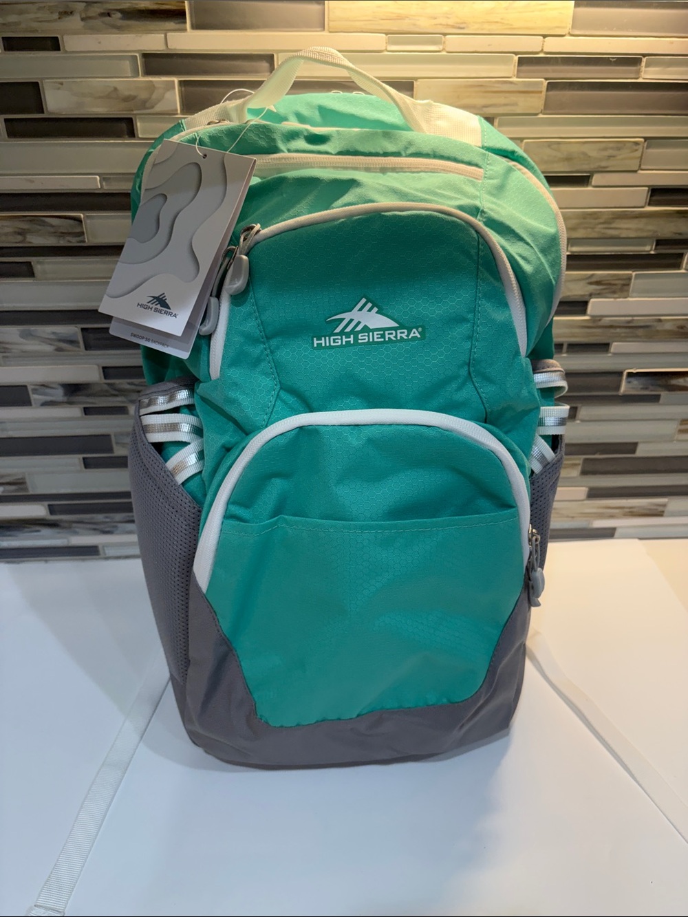 High Sierra Teal and Gray Daypack Backpack